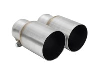Fabspeed Deluxe Dual Style Tips, Brushed Stainless Steel (For PSE). Porsche 991.2 Carrera (2017-2019) - 9P1251187B, 9P1251188B, 99104420021, 99104420020, 99104420024, 99104420025 - FS.POR.9912.PSEDLTBR